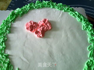 裱花蛋糕:春色的做法步骤:10