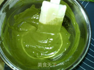 大理石抹茶蜂蜜蛋糕的做法步骤:11