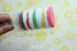 五彩推推乐小蛋糕——风靡欧美Cake Push Pops(高、大、上)的做法步骤:7