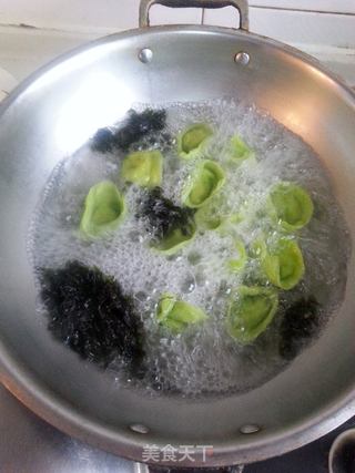 翡翠馄饨的做法步骤：11