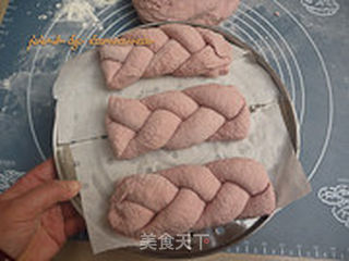 紫薯辫子馒头的做法步骤:7