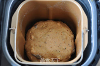 肉桂果仁全麦包的做法步骤:9