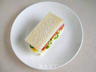 【培根鸡蛋三明治】--- 孩子喜欢的聚能量早餐的做法步骤:9
