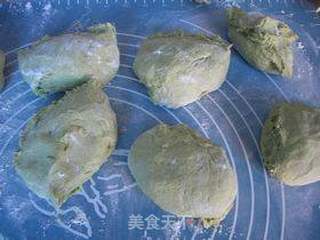 艾草馒头的做法步骤:7