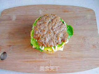 【双层猪肉堡】--- 营养极其全面的早餐的做法步骤:13