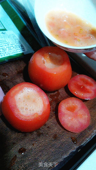 火腿芝士焗番茄的做法步骤:5