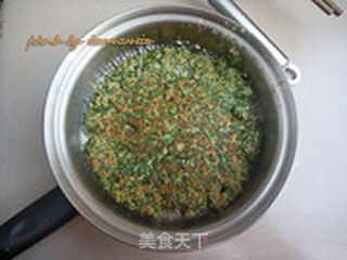 荠菜肉末煎蛋的做法步骤:8