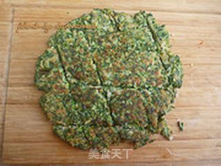 荠菜肉末煎蛋的做法步骤:9