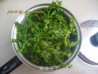 荠菜肉末煎蛋的做法步骤:2