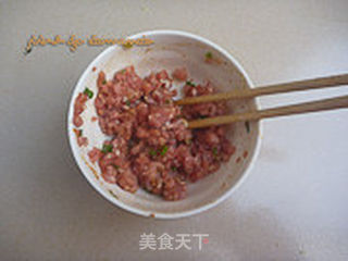 荠菜肉末煎蛋的做法步骤:4