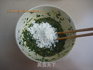 荠菜肉末煎蛋的做法步骤:6