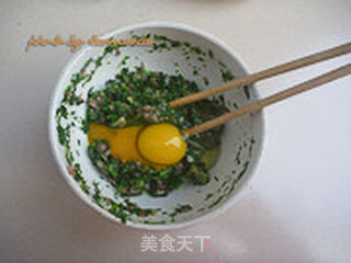 荠菜肉末煎蛋的做法步骤:5