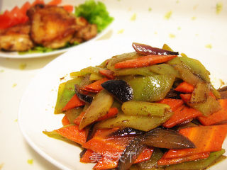 香煎鸡排(一吃两菜)的做法步骤:27