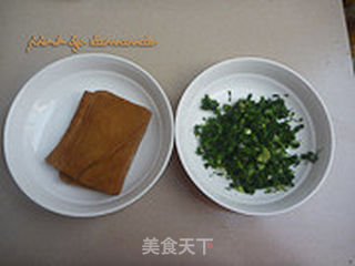 荠菜拌香干的做法步骤:3