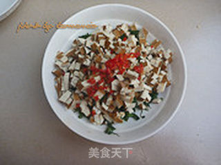 荠菜拌香干的做法步骤:4