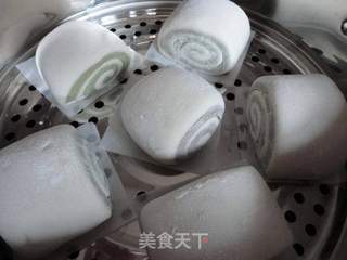 双色祥云馒头的做法步骤:10