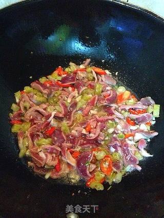 脆辣鸡胗的做法步骤:8