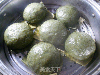 红豆馅青团的做法步骤：14