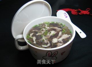 莼菜鸡丝汤的做法步骤:8