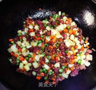 豌豆焖饭的做法步骤：6