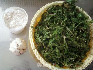 蒸荠菜的做法步骤:2