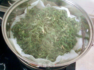 蒸荠菜的做法步骤:8