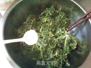 蒸荠菜的做法步骤:10