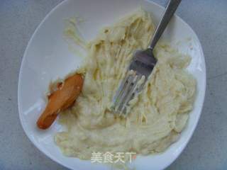 重口味诱惑---榴莲轻乳酪蛋糕的做法步骤:4
