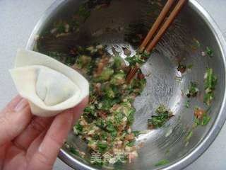 清香鲜美---荠菜馄饨的做法步骤:3