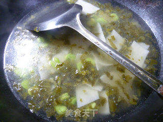 雪菜蚕豆片儿汤的做法步骤：10