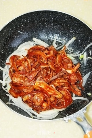 【韩式辣酱炒鱿鱼须】----简单传统的韩式海鲜菜的做法步骤:6