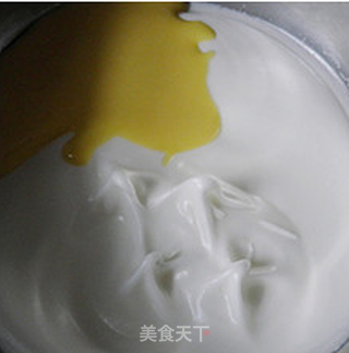 【黄桃戚风卷】----------阳光三月,郊外踏春时携带的甜品的做法步骤:7