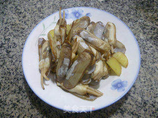 青椒蛏子炒豆腐的做法步骤：7