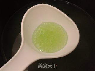 椰汁绿西米露的做法步骤:3
