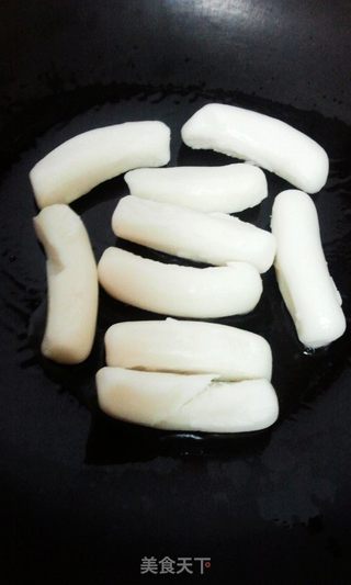 让人欲罢不能的【糖桂花炒年糕】的做法步骤:2