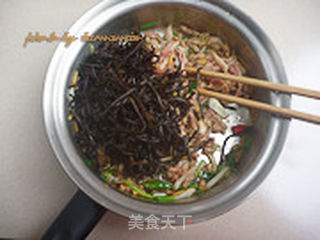 山野菜烧肉的做法步骤:6