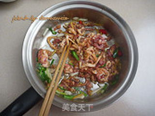 山野菜烧肉的做法步骤:5