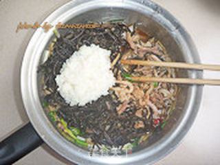山野菜烧肉的做法步骤:7