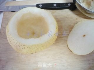 百合雪梨盅的做法步骤:4
