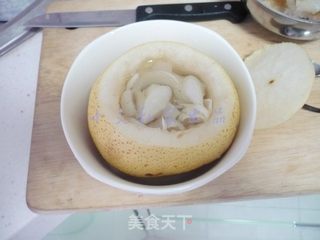 百合雪梨盅的做法步骤:5