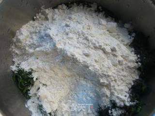 酱香艾草荠菜煎饼的做法步骤:4
