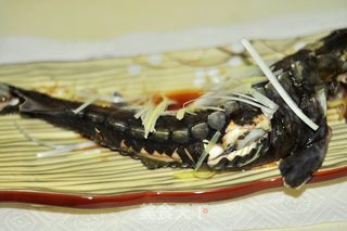 清蒸鲟鱼的做法步骤:5