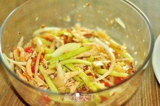泰辣芥末籽鸡丝豆腐的做法步骤:6