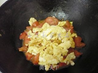 西红柿鸡蛋菠菜面的做法步骤:7