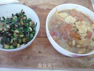 西红柿鸡蛋菠菜面的做法步骤:10
