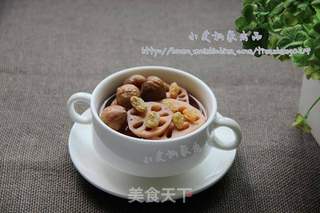 莲藕栗子糖水的做法步骤:4