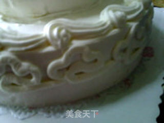 裱花蛋糕:祥云托寿的做法步骤:14
