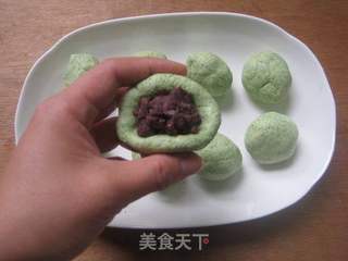 艾叶青团的做法步骤:5
