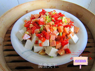 剁椒香菜豆腐的做法步骤:5