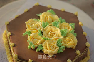 玫瑰花摩卡慕斯蛋糕的做法步骤:45